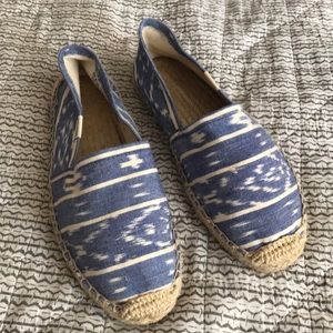Soludos Slip On Espadrilles blue and white